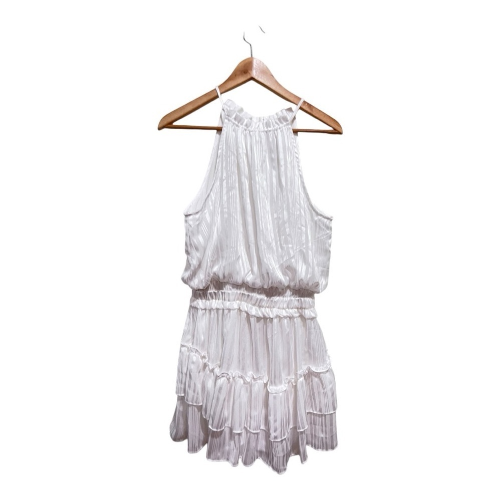 Mustard seed size m Elegant White Sleeveless Dress